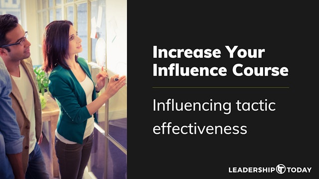 13 Influencing Tactic Effectiveness