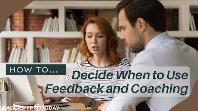 How To - Decide When to Use Feedback ...