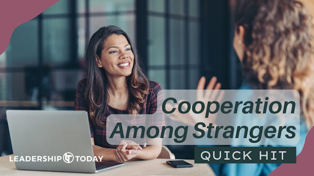 Quick Hit - Cooperation Among Strangers