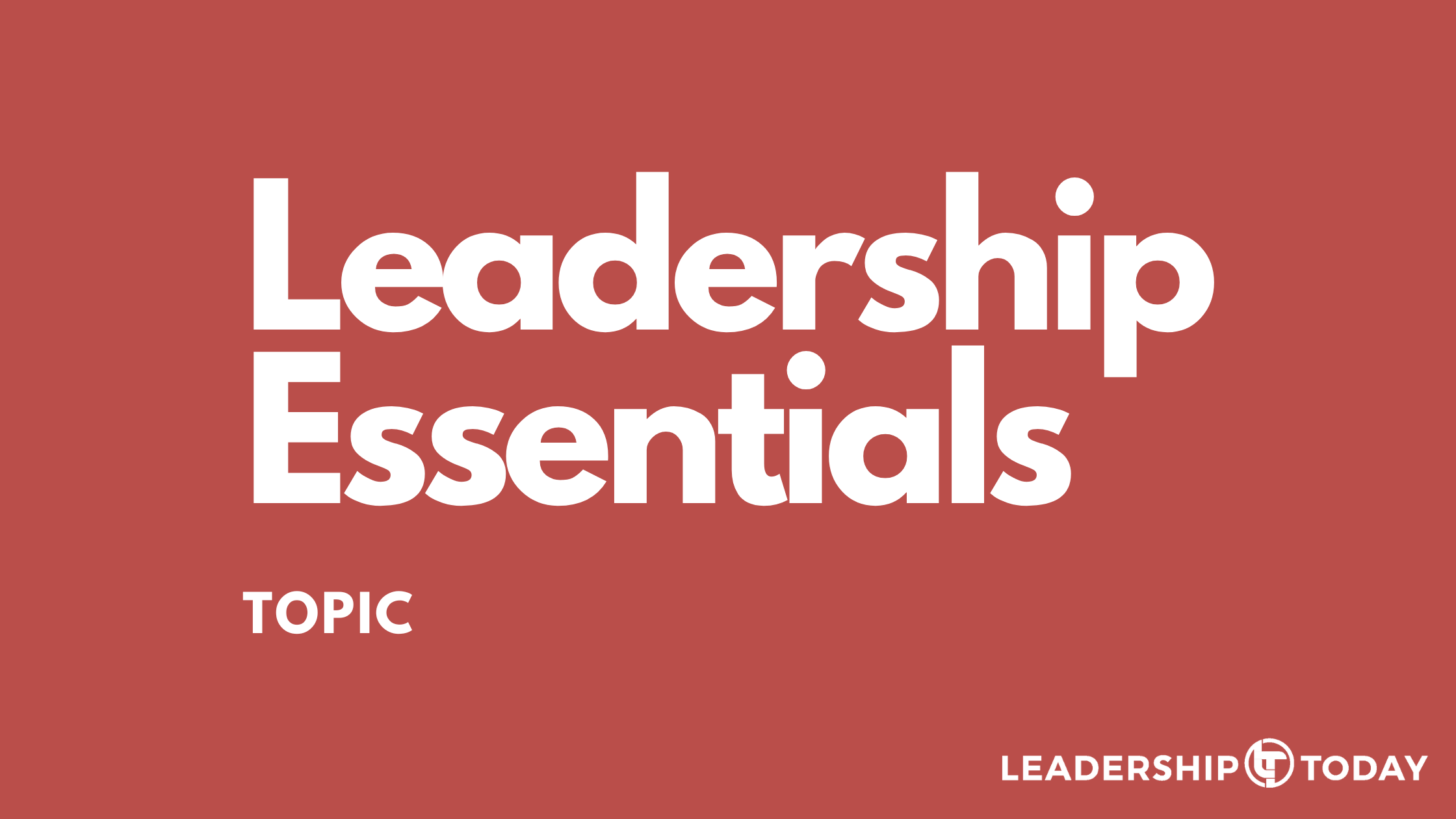 Leadership Essentials
