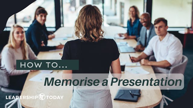 How To - Memorise A Presentation