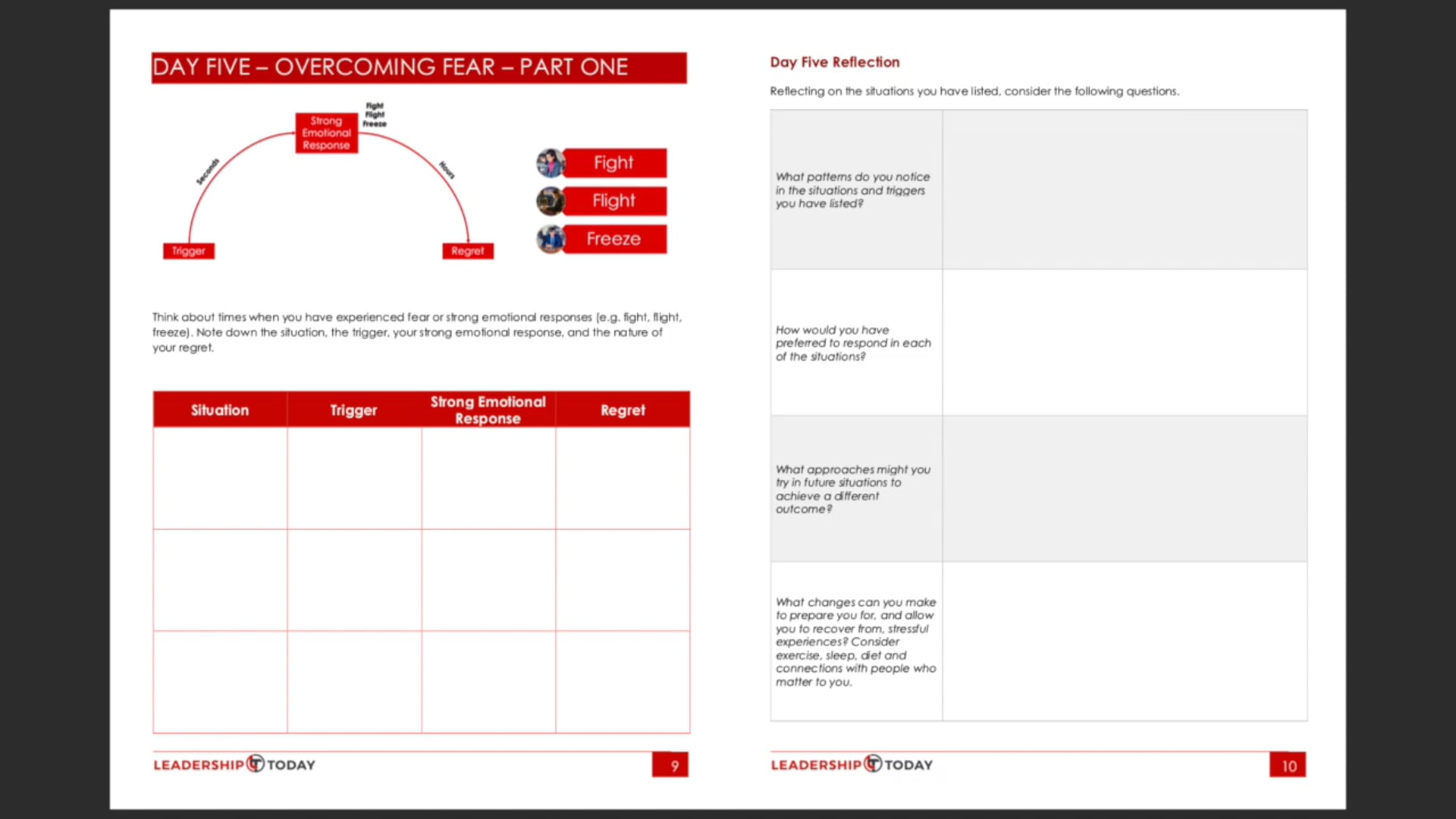Day Five - Exercise and Reflection