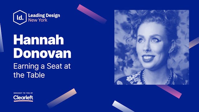 Hannah Donovan - Earning a Seat at th...