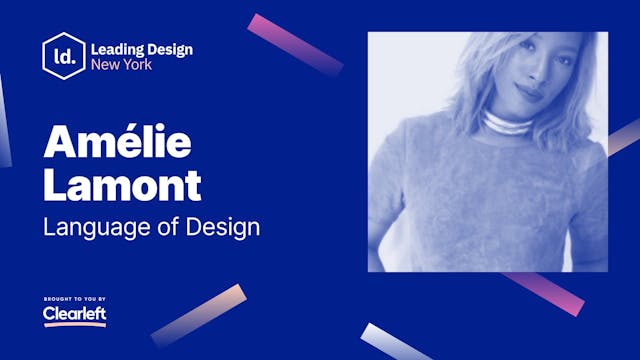 Amélie Lamont - The Language of Design