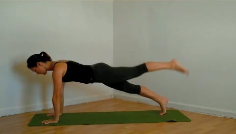 Plank with Leg Isolations I