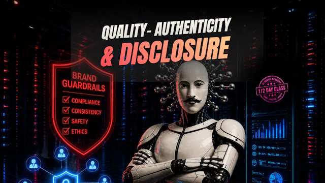 Quality, Authenticity & Disclosure