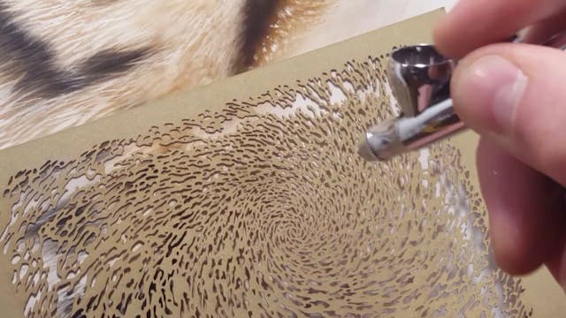 Airbrushing Tiger Textures (Part 3)