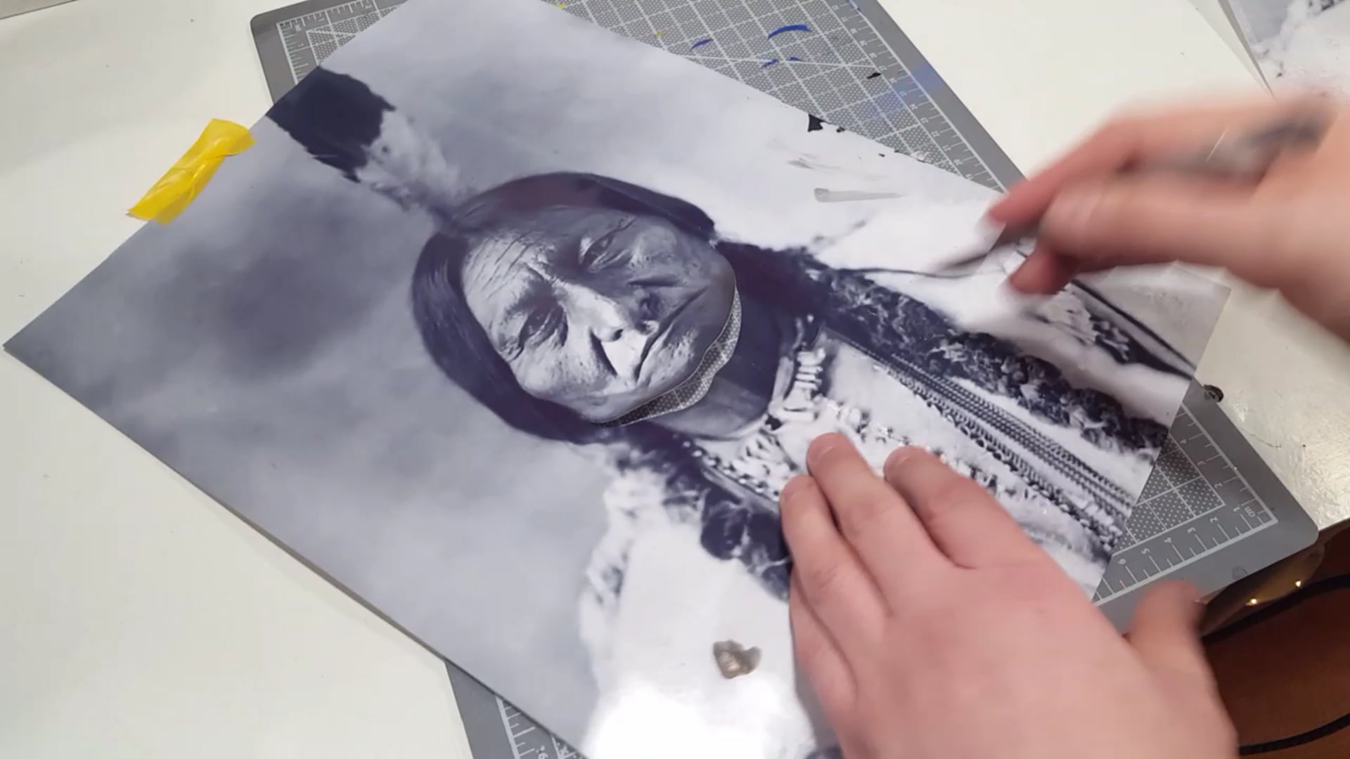 Airbrushing a Native American (Part 3)