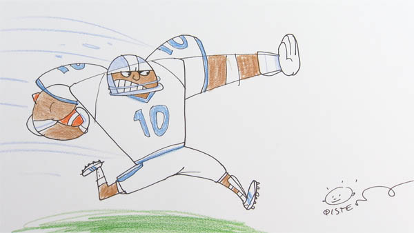 How To Draw A Football Player | Easy Drawing - YouTube | Easy drawings,  Football art, Football players