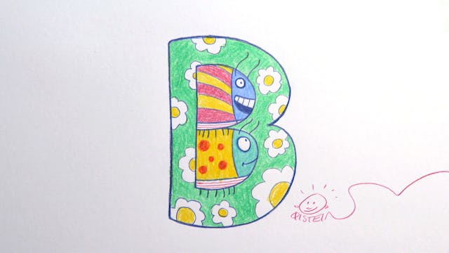 Learn To Draw ABC - B is for Beetles