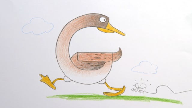 Learn To Draw ABC - G is for Goose