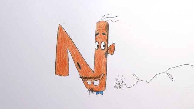 Learn To Draw ABC - N is for Nose