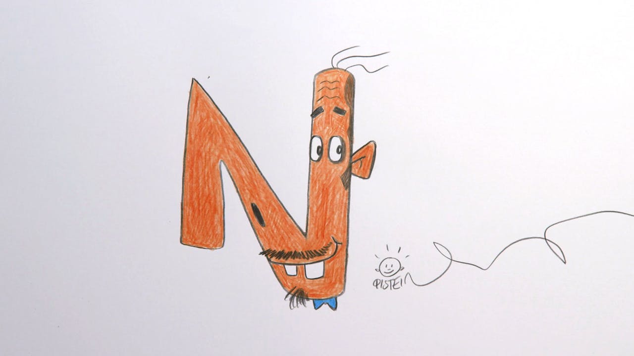 Learn To Draw ABC - N is for Nose - Learn To Draw ABC - All 32 episodes!