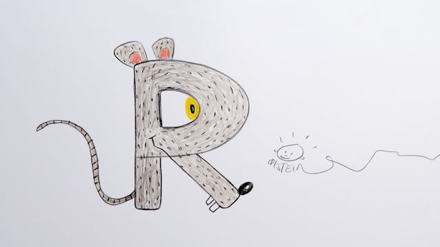 Learn To Draw ABC - R is for Rat