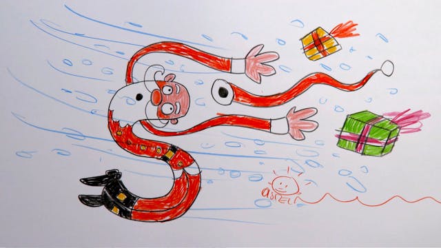 Learn To Draw ABC - BONUS - S is for Santa