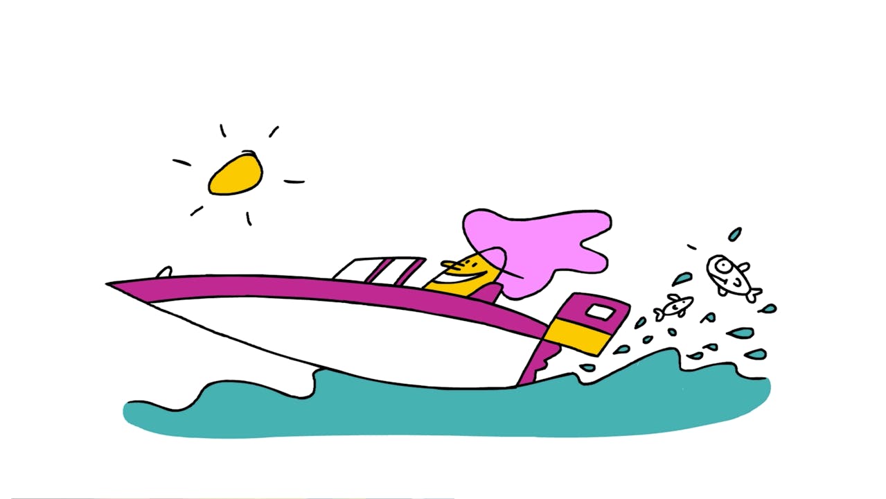 How to Draw a Speed Boat