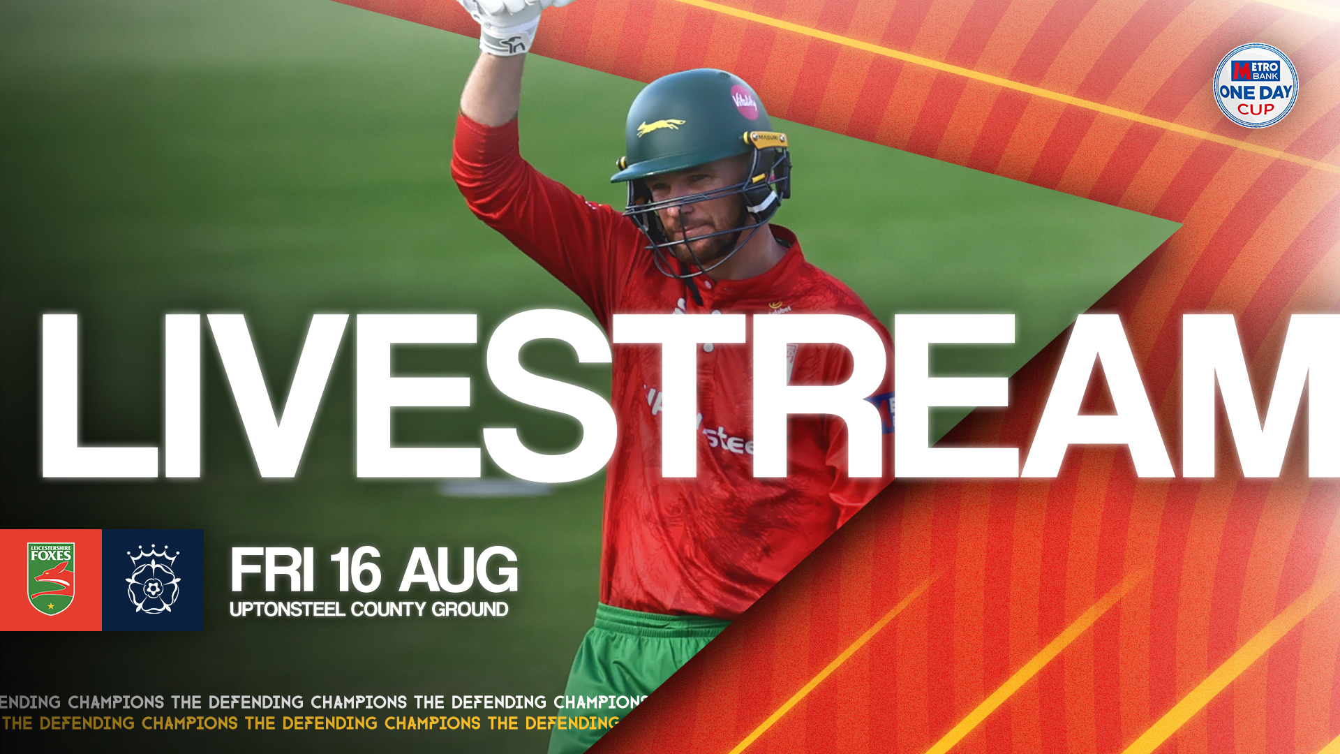 Leicestershire Foxes v Hampshire | ODC QF LIVE