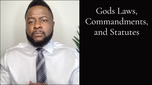 We Must Follow Gods Laws, Commandment...