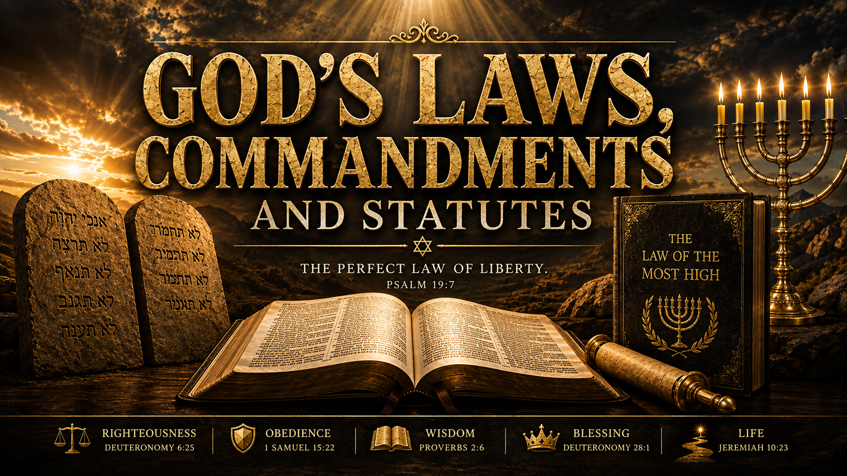Gods Laws, Commandments & Statutes