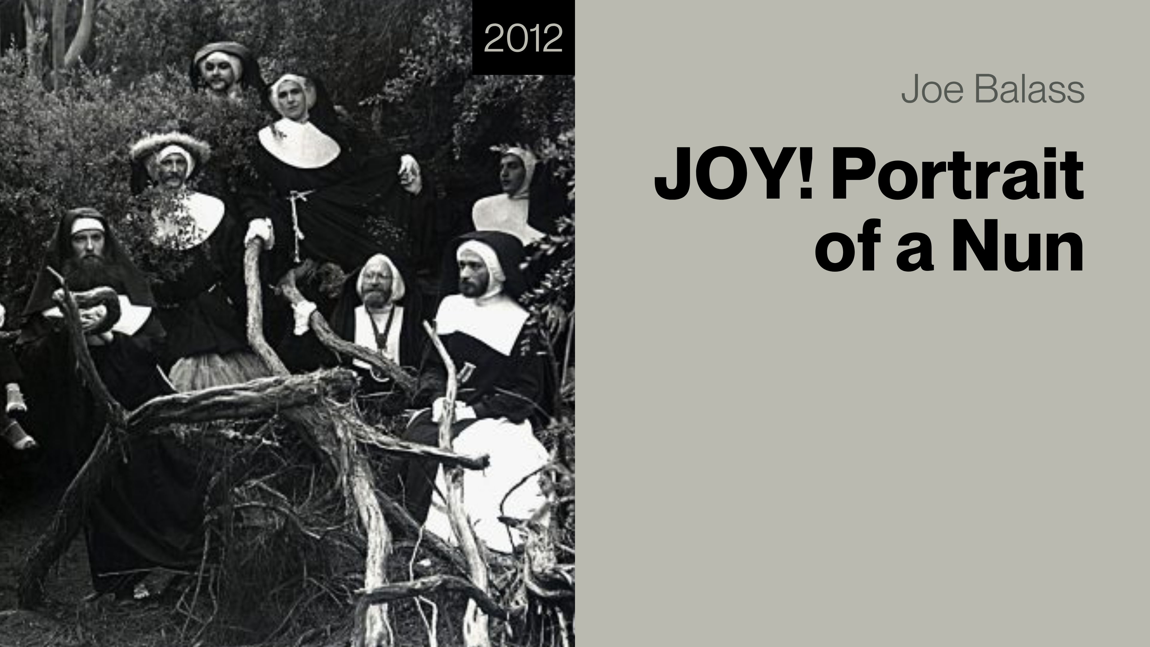 Joy ! Portrait of a Nun
