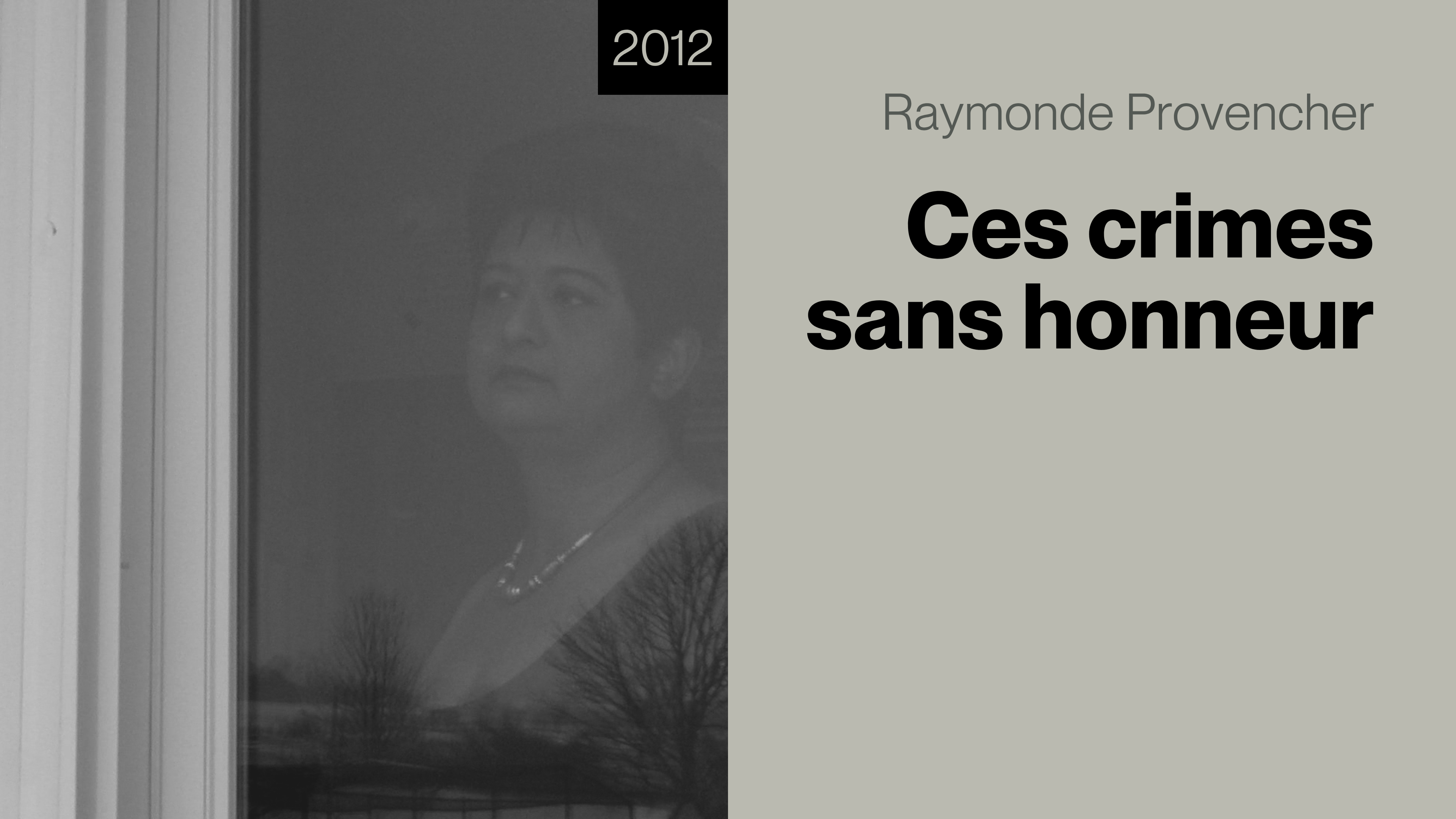 Ces crimes sans honneur
