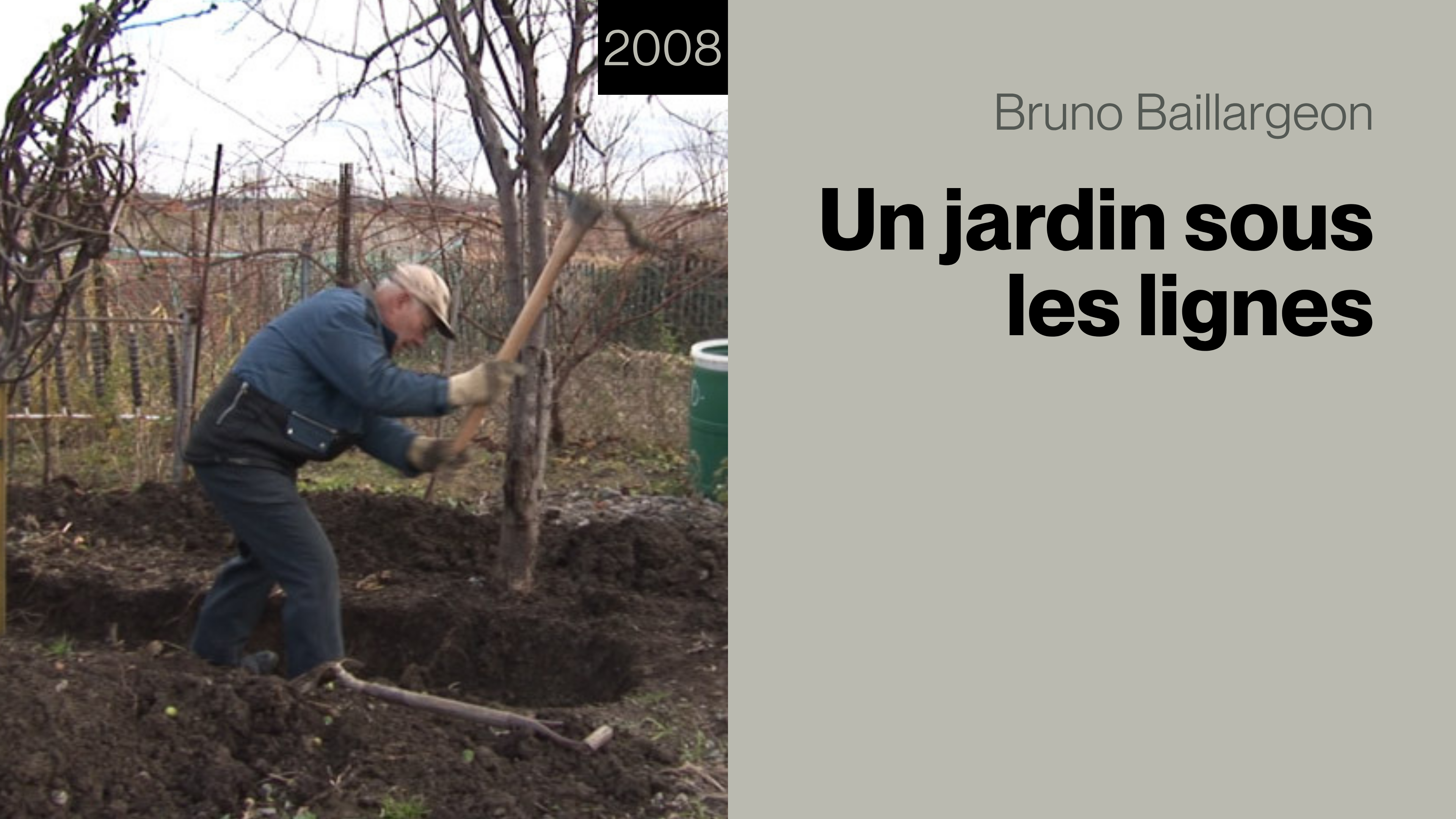 Un jardin sous les lignes
