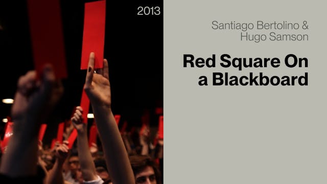 Red Square on a Black Board