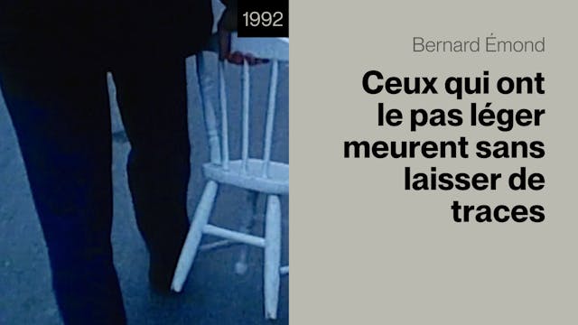 Ceux qui ont le pas léger meurent san...