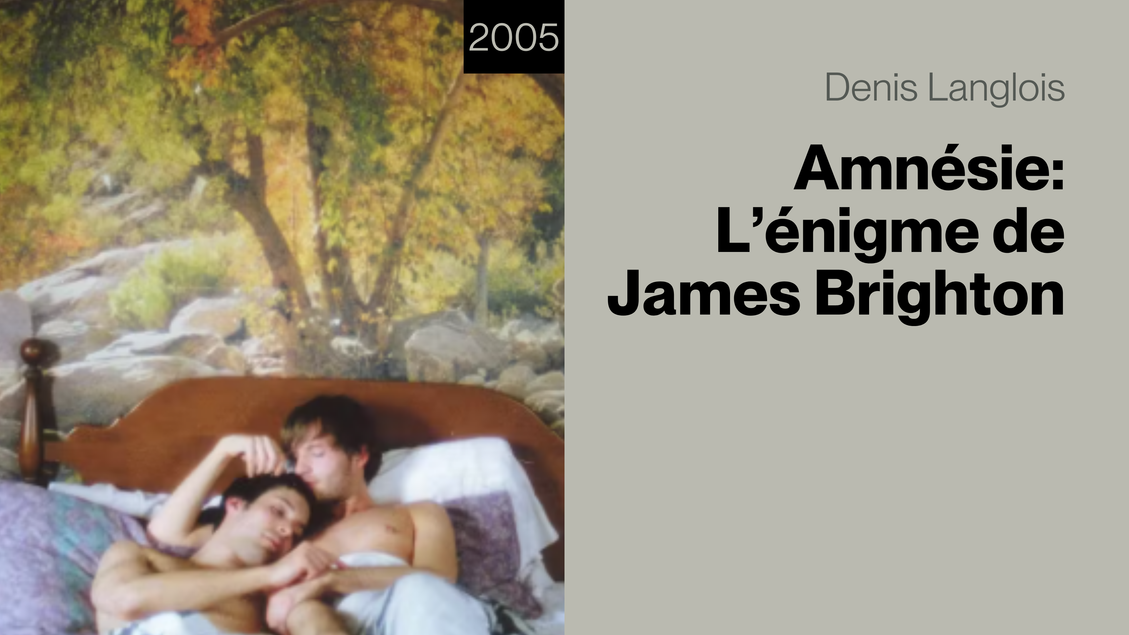 Amnésie – L’énigme James Brighton
