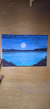 Let's Paint Moon Lakeside 