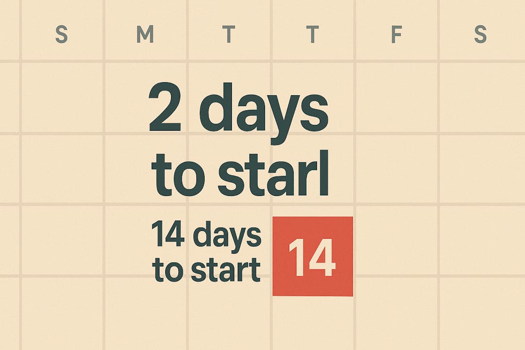 Test: Rental period 2 days, expiration 14 days