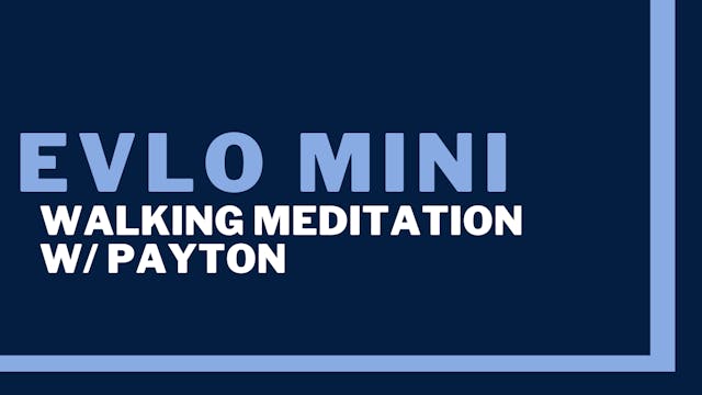 Evlo Mini: Walking Meditation
