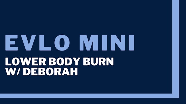 Evlo Mini 2nd/3rd Trimester Lower Body Burn: Inner & outer thighs