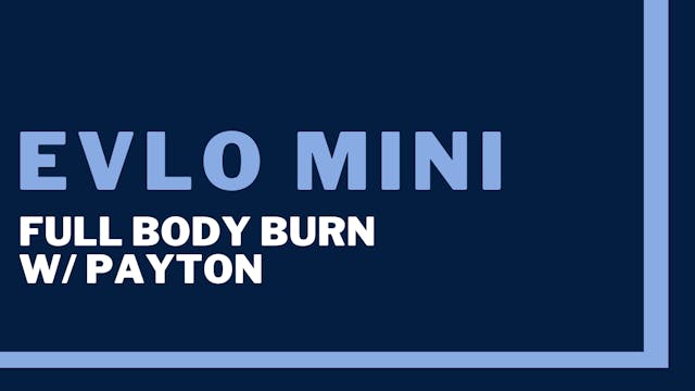 Evlo Mini: Full Body Burn: Abs, back,...