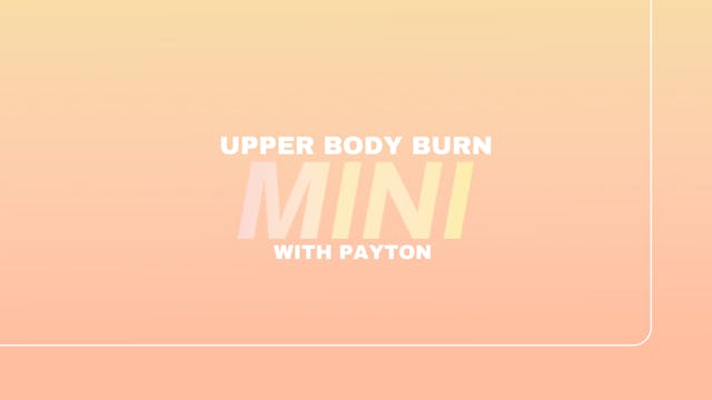 Evlo Mini: Upper Body Burn: Upper bac...