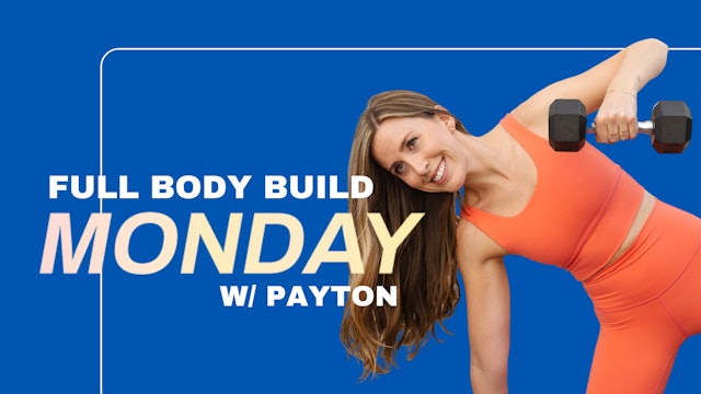 Full Body Build: Glutes, quads, upper back, biceps, triceps (1-9-23)
