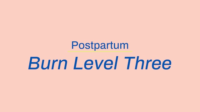 Postpartum Burn Level 3