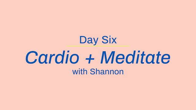 Recovery Day Cardio + Meditation