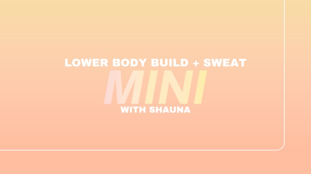 Evlo Mini: Lower Body Build + Sweat: Quads & hamstrings