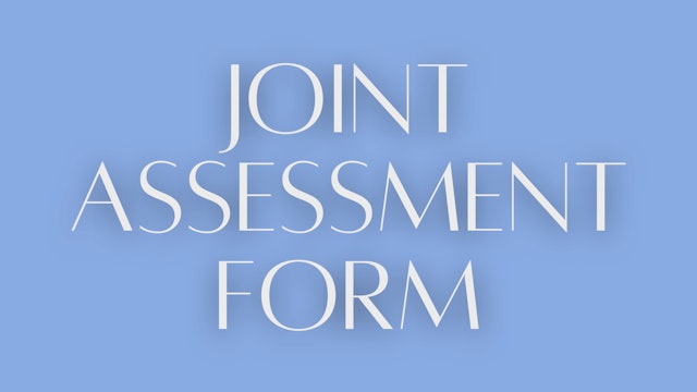 Joint assessment form 