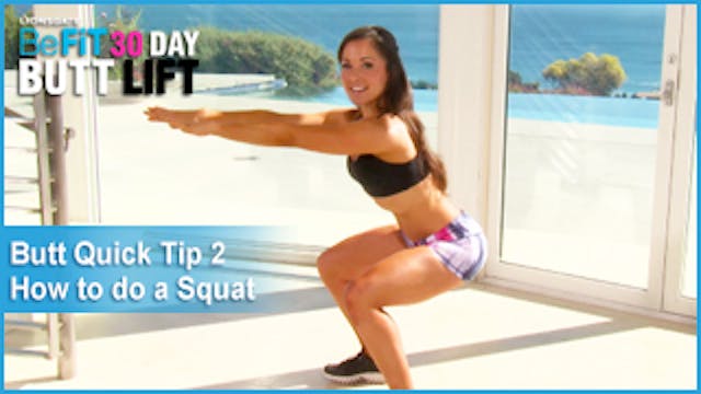 Quick Tip #2: How To Do A Perfect Squat|30 DAY BUTT LIFT