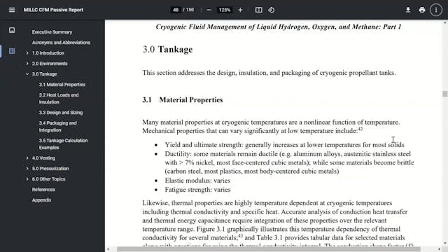 3.0-3.1 Tankage Cryogenic Properties