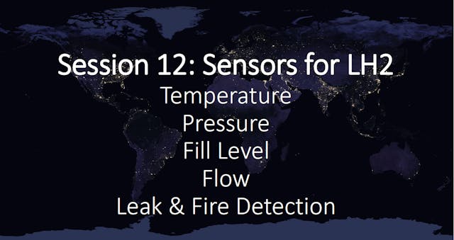 Session 12: Sensors for LH2