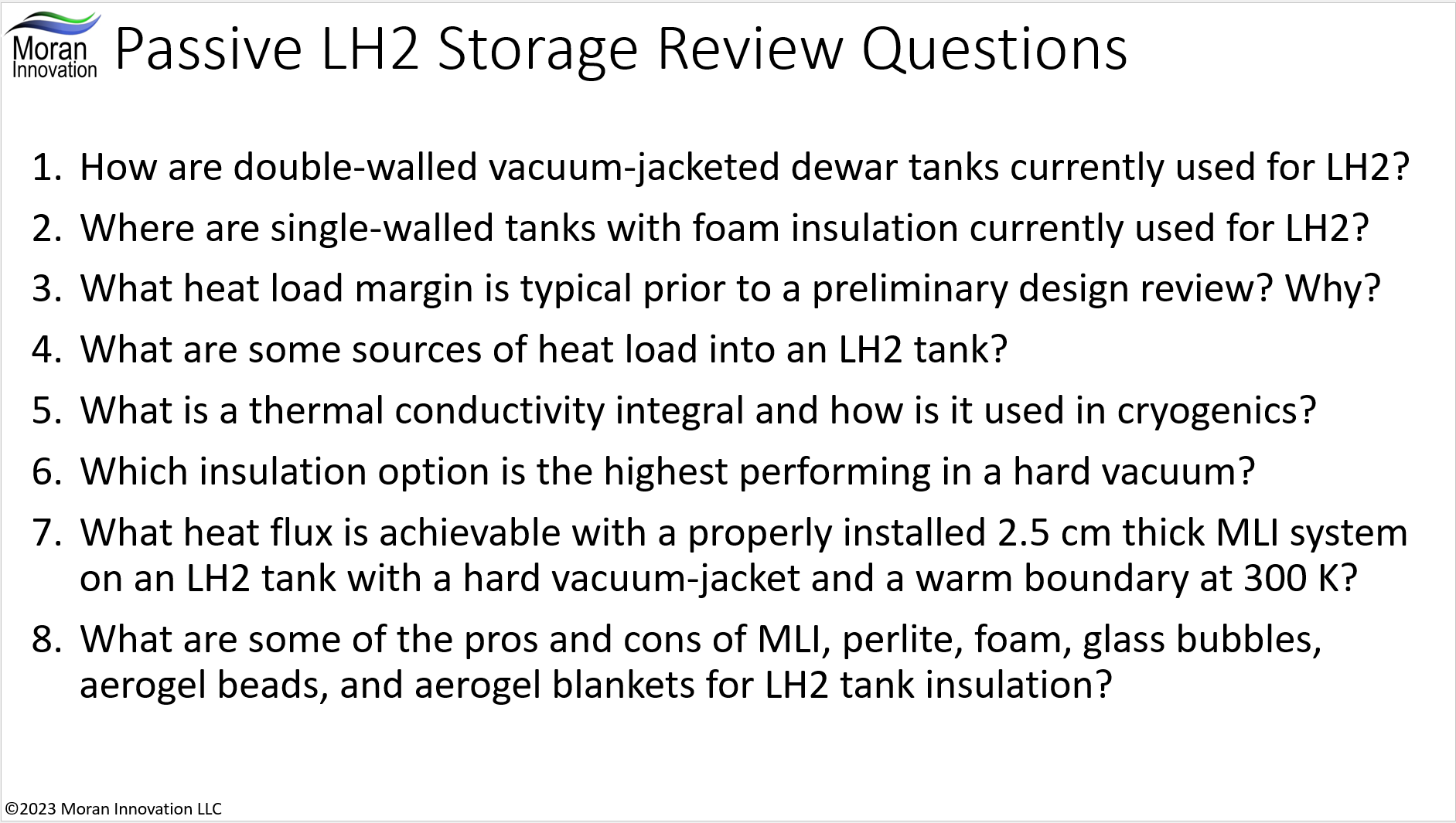 Session 8: Passive Storage Nov 2023 LH2 Era™ Webinar