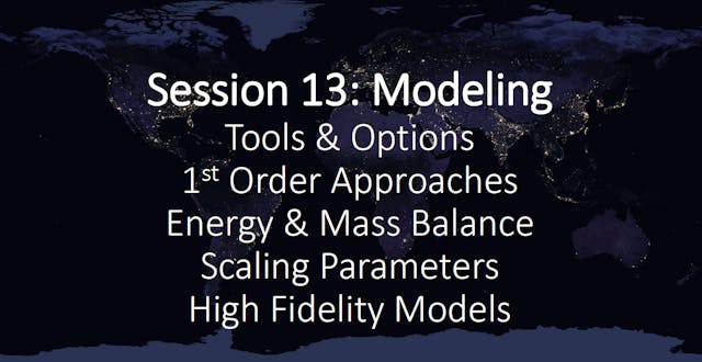 Session 13: Modeling for LH2