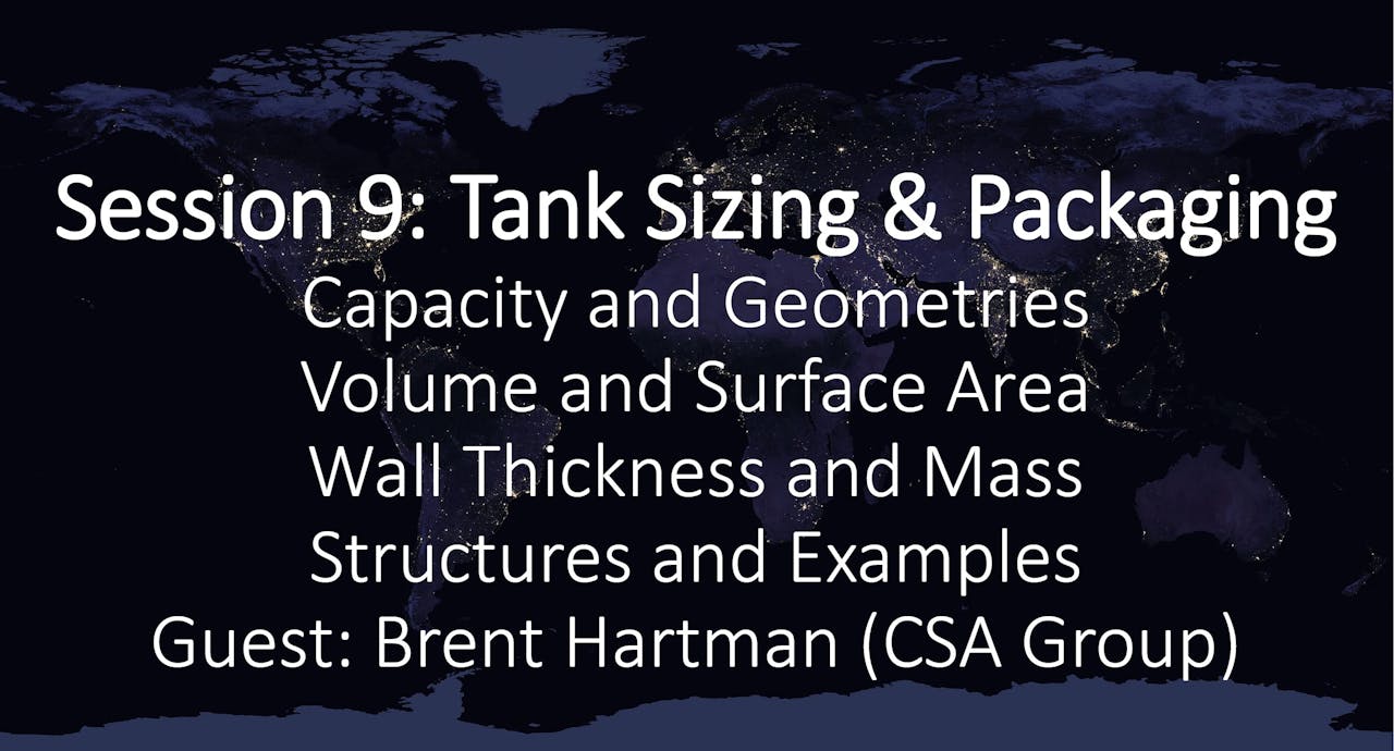 Session 9: Tank Sizing and Packaging