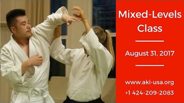 Aikido Kenkuyukai Adults Mixed Levels Class August 31, 2017