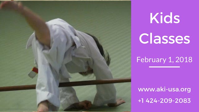 Aikido Kids Class February 1, 2018