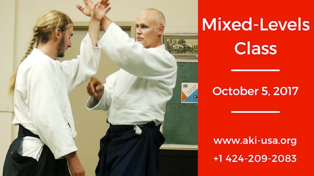 Mixed Levels Class: October 5, 2017