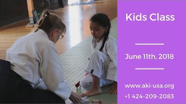 Aikido Kenkyukai Kids Class June 11th...